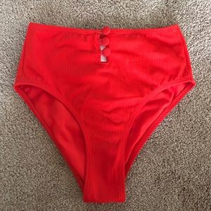 Xhilaration High Waisted Coral XS Swim Bottoms